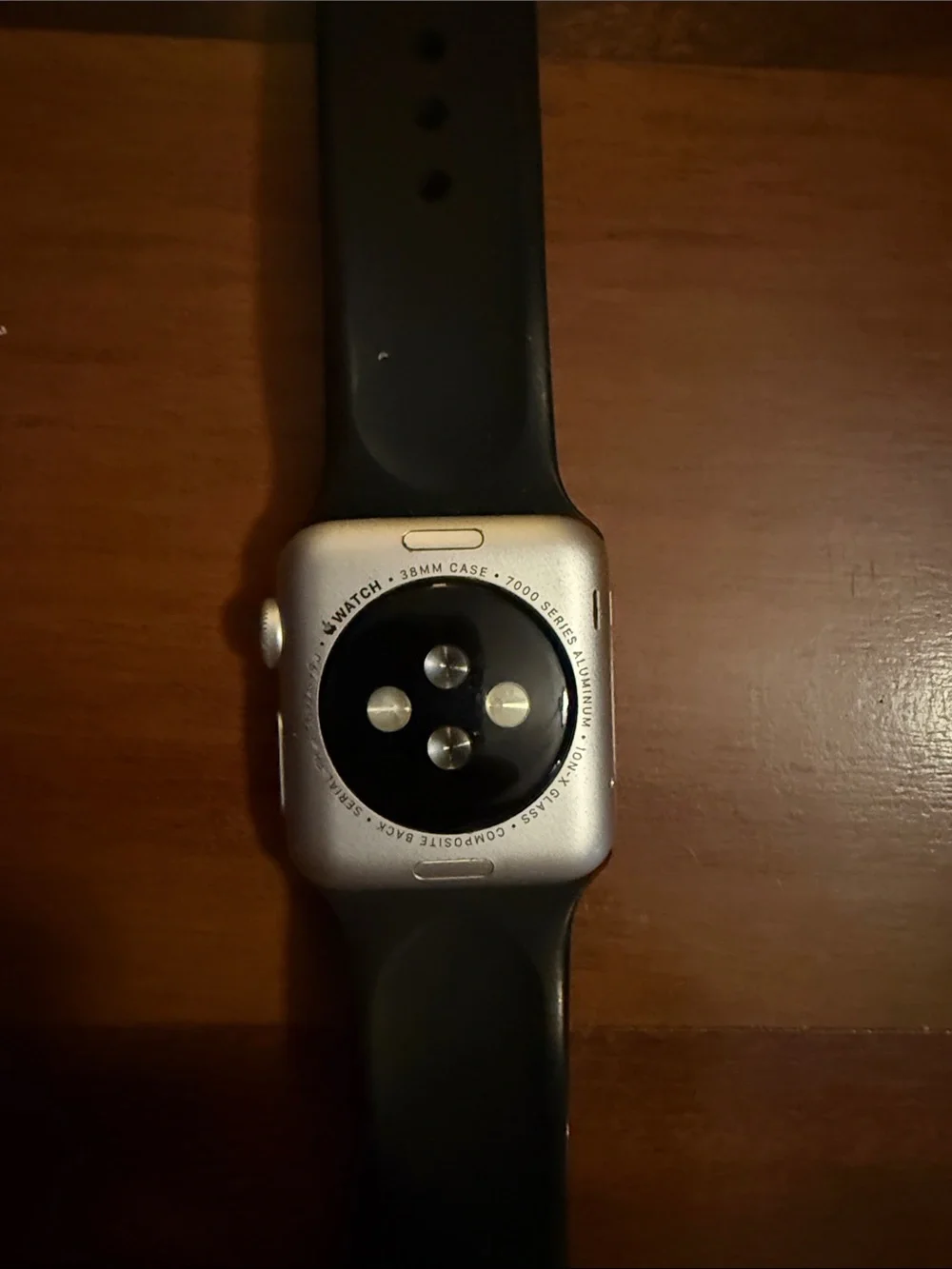 Apple Watch Series 1 38MM Silver Case with Black Sport Band